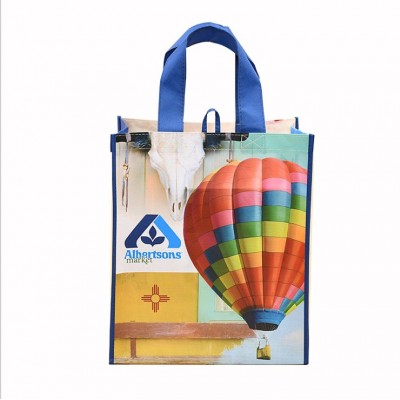 Wholesale Custom Logo Printed Reusable Laminated Shopping PP Non Woven Bags