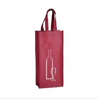 Eco Friendly High Quality Foldable Custom Reusable Handle Printed Wine Non Woven Bags