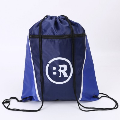 Waterproof backpack sports wholesale laundry drawstring gift bags polyester nylon custom drawstring bags with logo