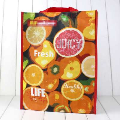 Top custom design pp woven bag grocery lamination woven tote bag