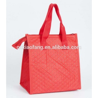 Tote style Food grade thermal food carry bag for meat