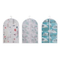 Fashion design cute pattern printed household dustproof cover garment bag for children