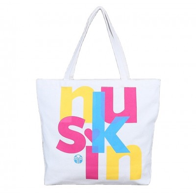 Eco Wholesale Custom Logo Printed Standard Size Shopping Cotton Canvas Tote Bag