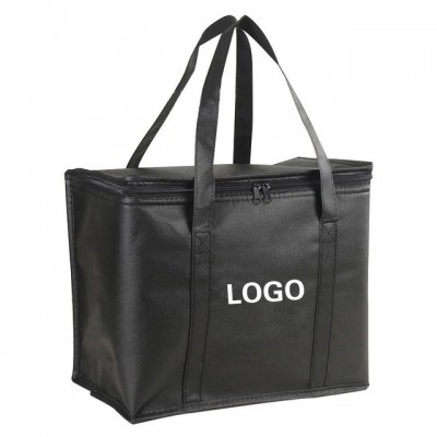 2020 High Qualiqty Custom Printed Insulated Black Cooler Lunch Bag For Office