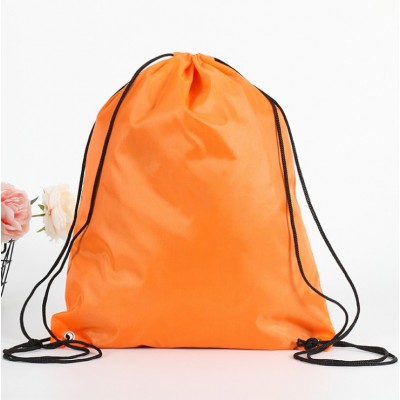 Wholesale Custom Logo Printed Promotion Travel Sport 210D Polyester Drawstring Bag