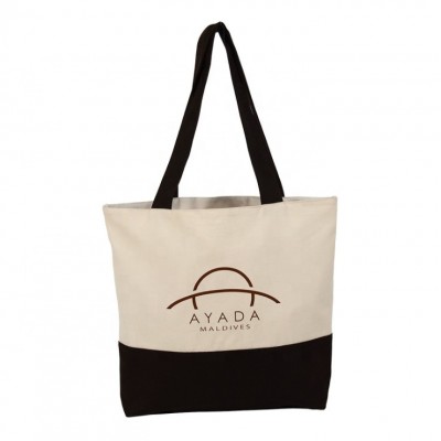 Eco Wholesale Logo Printed Custom Shopping Shoulder Cotton Canvas Tote Bag