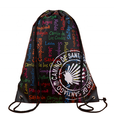 High Quality Custom Printed 210D Polyester Drawstring Bags Nylon Bag